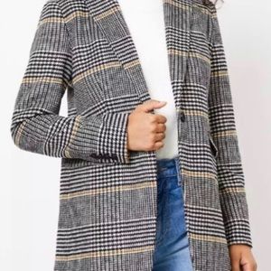 LOFT Plaid Houndstooth Blazer NWT